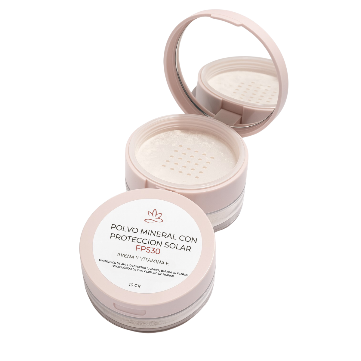 Polvo mineral con FPS30 vit. E y avena