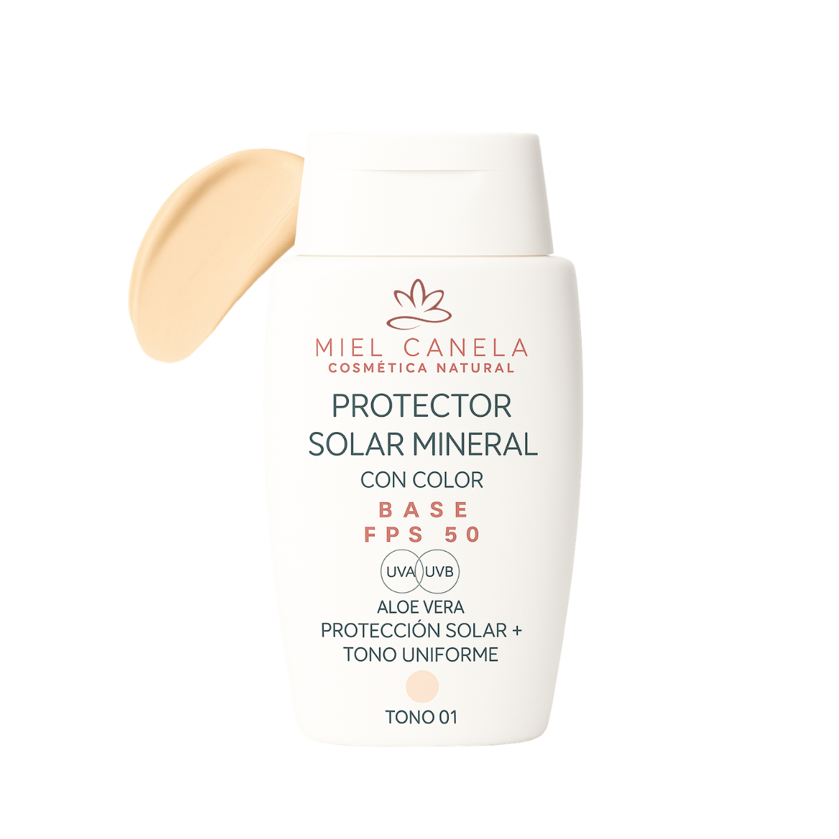 Protector solar mineral FPS50 Aloe Vera con color